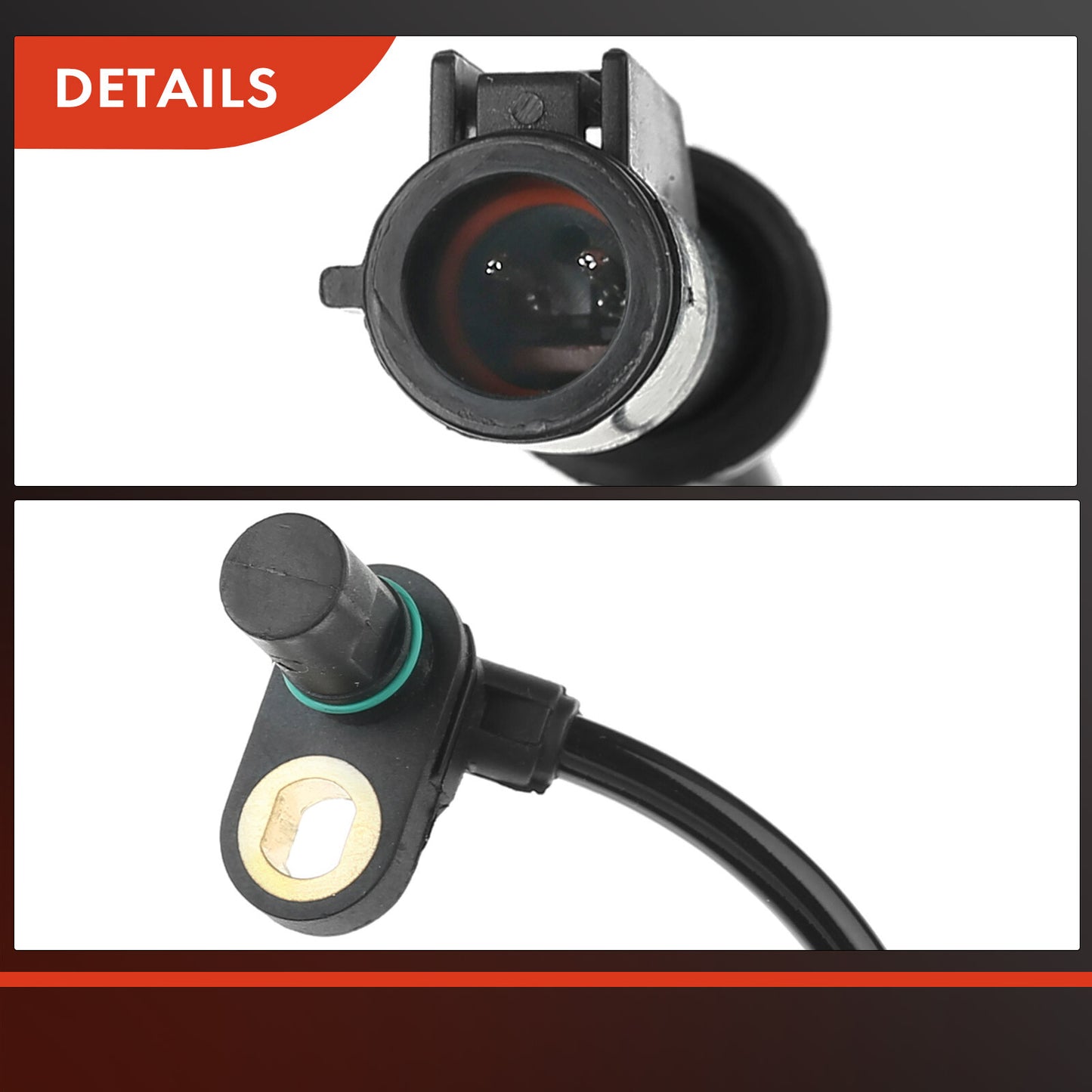4x Front & Rear ABS Wheel Speed Sensor for Ford Edge Lincoln MKX 2009-2010 2Pins
