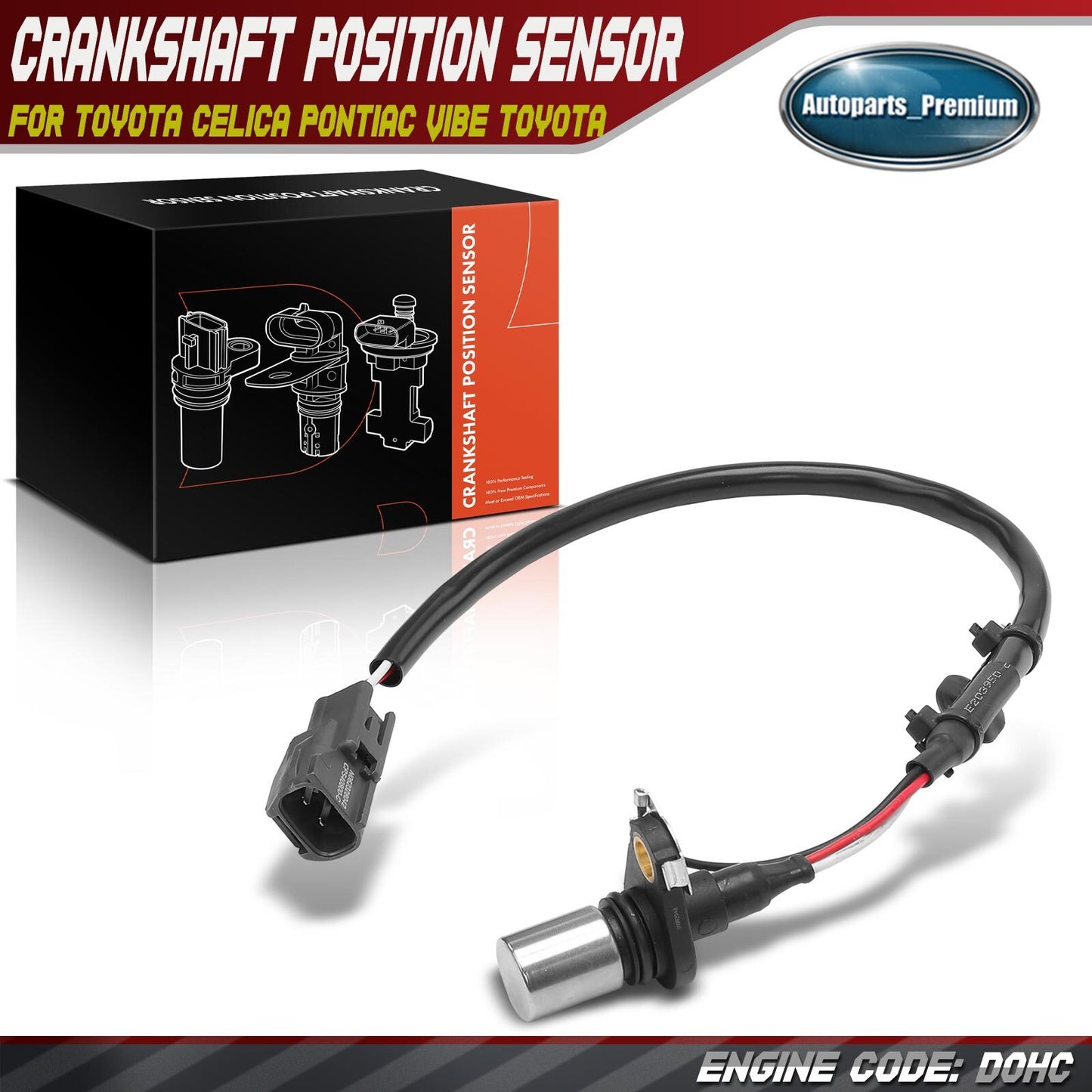Crankshaft Position Sensor for Toyota Celica 2000-2005 Pontiac Vibe Toyota 1.8L