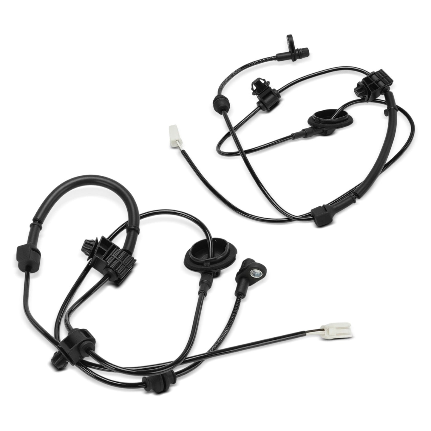 Pair Rear ABS Wheel Speed Sensors with Wiring Harness for Mazda 2 2014 2015-2025