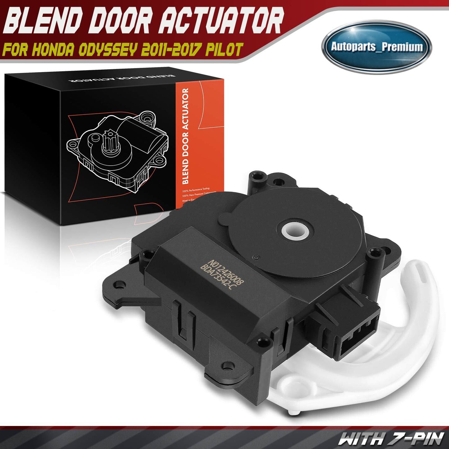 HVAC Recirculation Door Actuator for Honda Odyssey 2011-2017 Acura MDX 2010-2013
