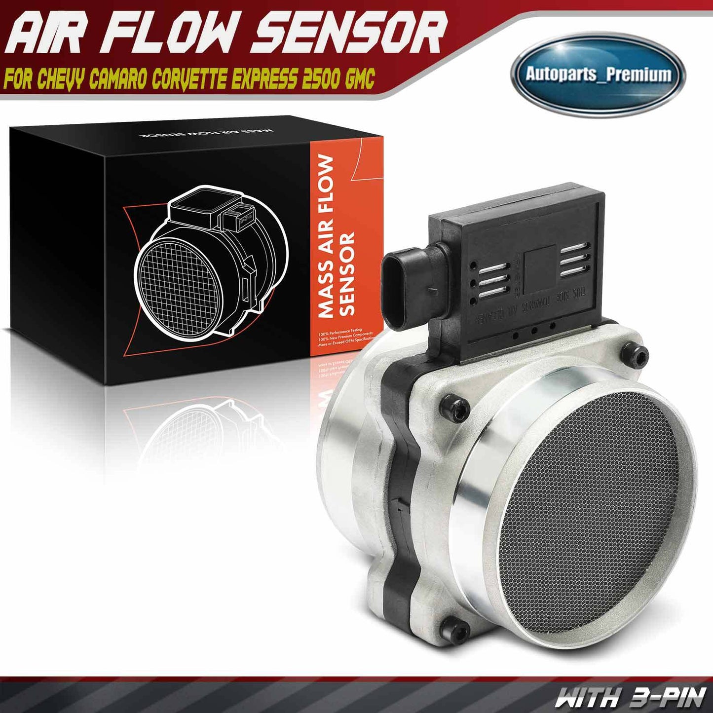 Mass Air Flow MAF Sensor for Chevrolet Camaro Corvette Express GMC Yukon Pontiac