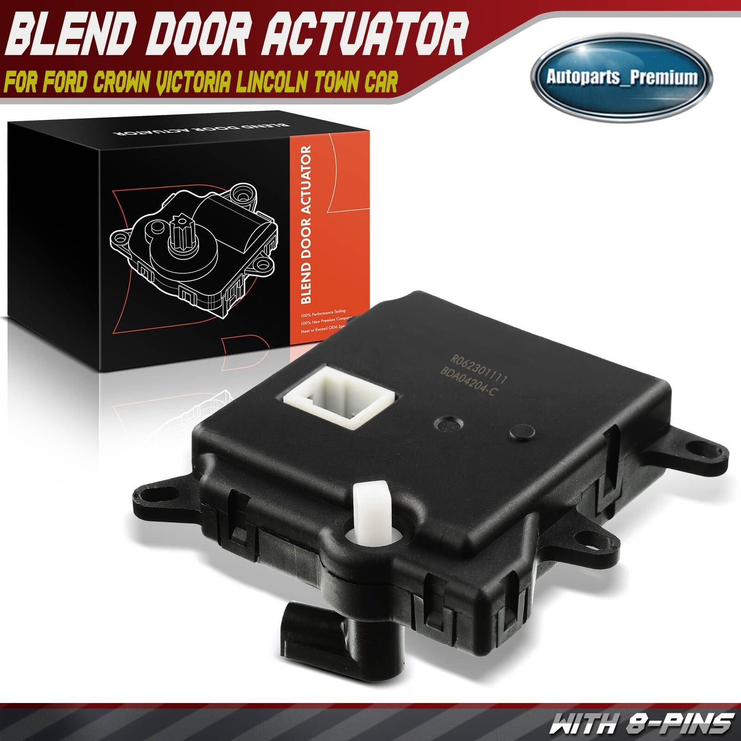 HVAC A/C Blend Door Tempareture Actuator for Ford Crown Victoria Lincoln 93-1997
