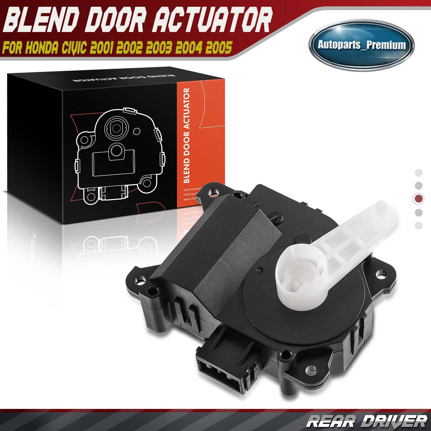 AC Heater Blend Door Actuator for Ford Edge Lincoln MKX 07-15 Right Main 604-240