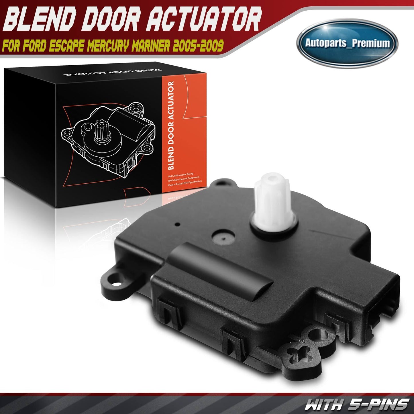 HVAC Heater A/C Air Blend Door Actuator for Ford Escape Mercury Mariner 05-2009