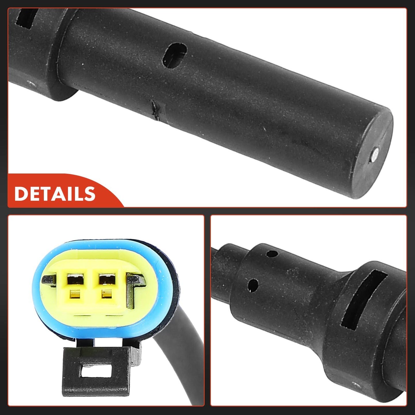 2x Front LH & RH ABS Wheel Speed Sensor for Chevy C5500 Kodiak GMC C5500 Topkick