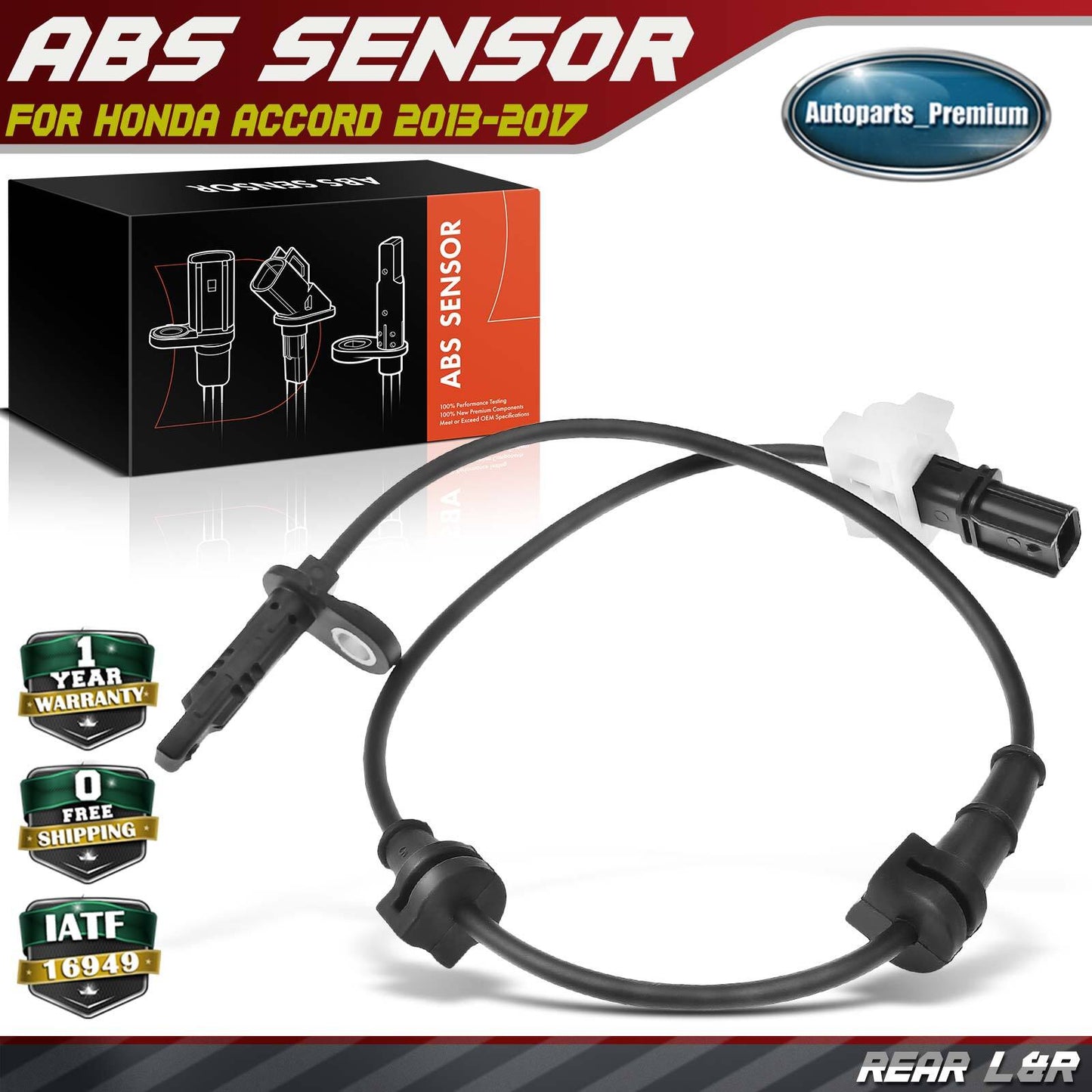 ABS Wheel Speed Sensor for Honda Accord 2013-2017 Rear Left or Right 57470T2FA01