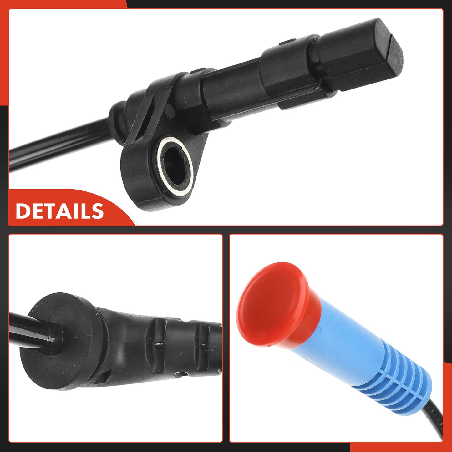 4x ABS Wheel Speed Sensor for Mini Cooper 2002-2008 L4 1.6L Front & Rear Sides