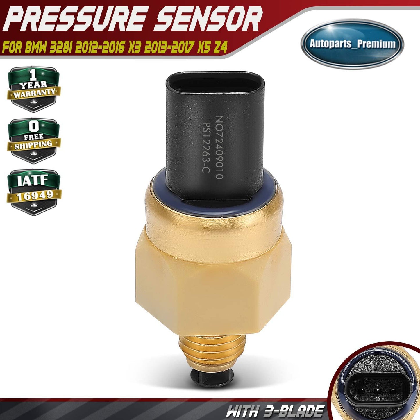 Oil Pressure Sensor for BMW 328i 2012-2016 3 Series 4 Series X3 2013-2017 X5 Z4
