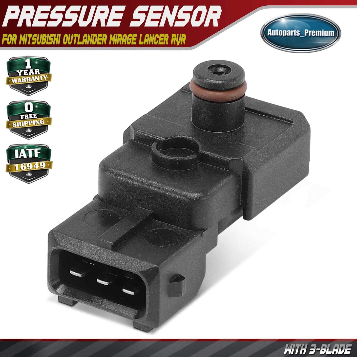 Fuel Injection Pressure Sensor for Mitsubishi Outlander Mirage Lancer Eclipse