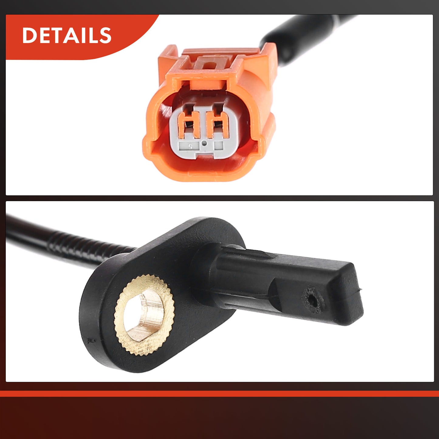 2pcs Front LH & RH ABS Wheel Speed Sensor for Honda Ridgeline 2006-2014 Crew Cab