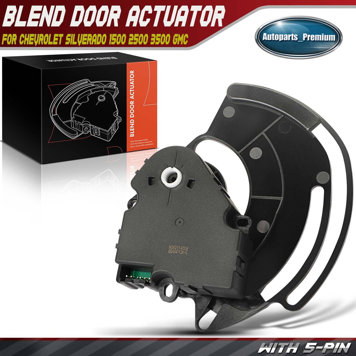 Main Blend Door Actuator for Chevy Silverado 1500 2500 GMC Sierra Cadillac Mode