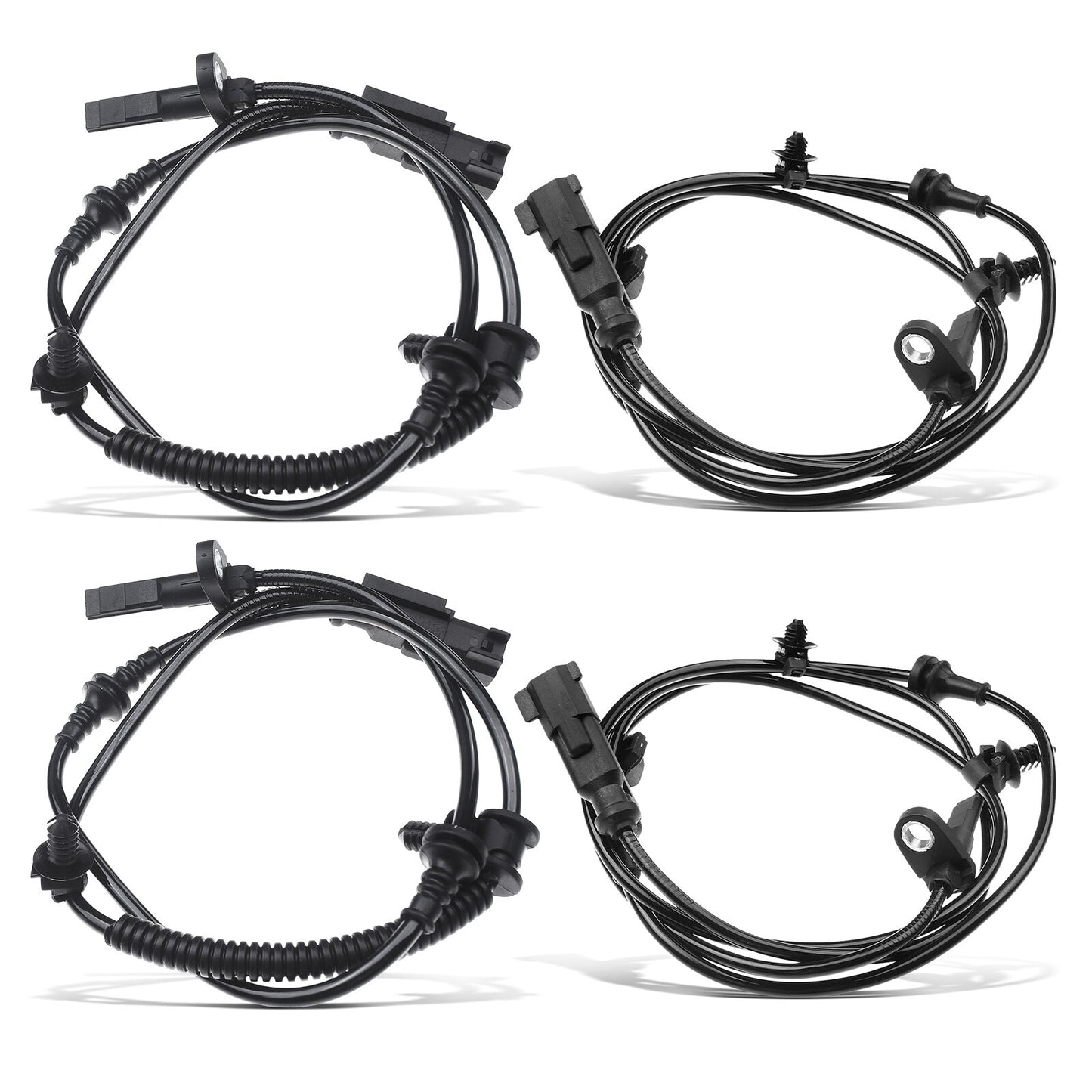4Pcs Front & Rear ABS Wheel Speed Sensor for Ford Explorer 13-18 2.0L 2.3L 3.5L