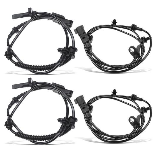 4Pcs Front & Rear ABS Wheel Speed Sensor for Ford Explorer 13-18 2.0L 2.3L 3.5L