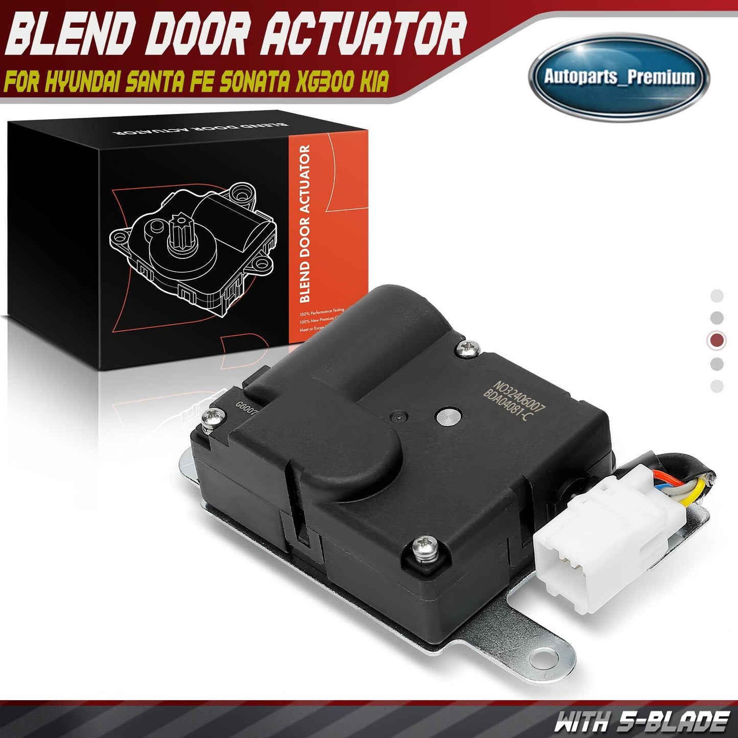 HVAC Blend Door Actuator for Hyundai Santa Fe Sonata XG300 XG350 Kia Magentis