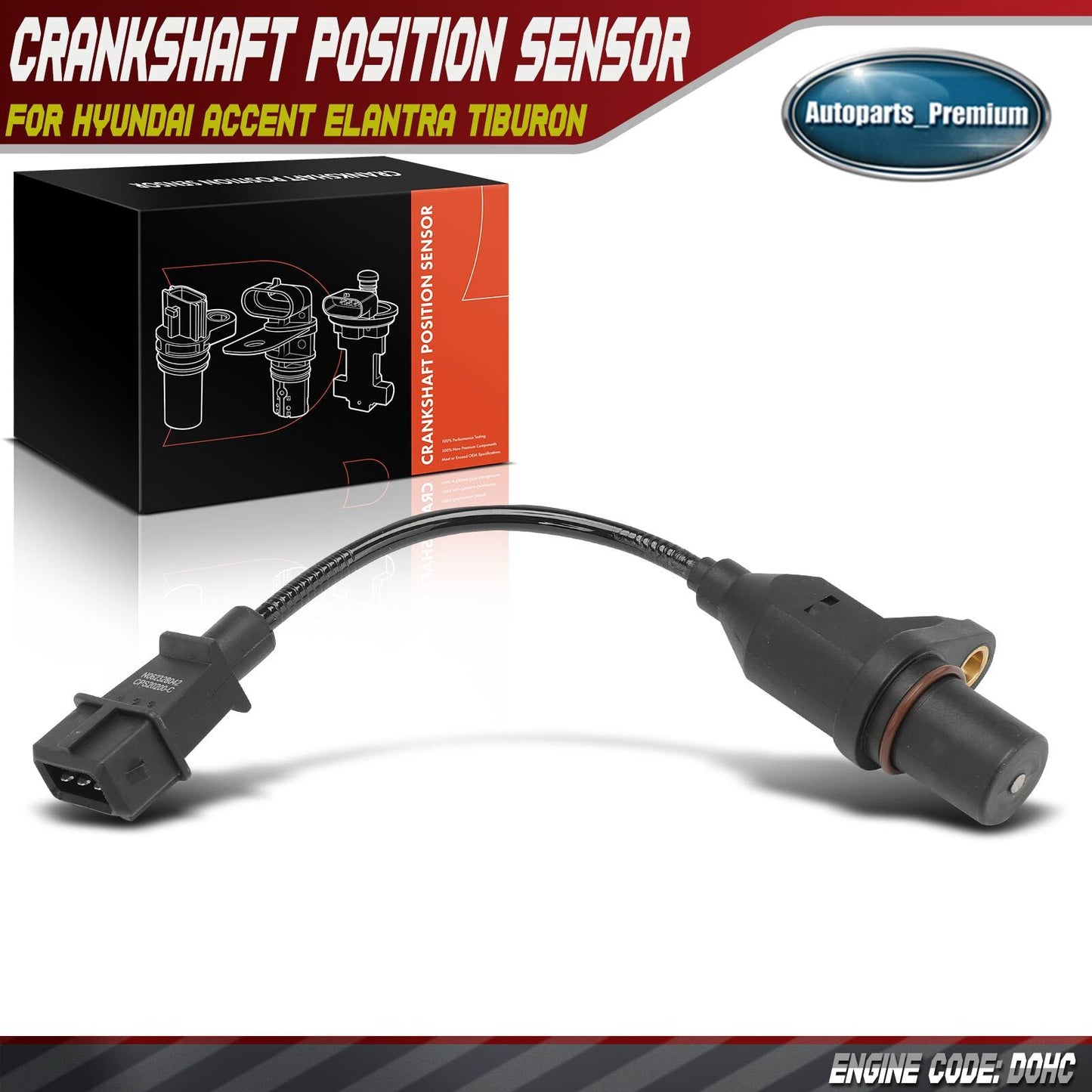Crankshaft Position Sensor for Hyundai Accent Elantra Tiburon L4 1.5L 1.8L 2.0L