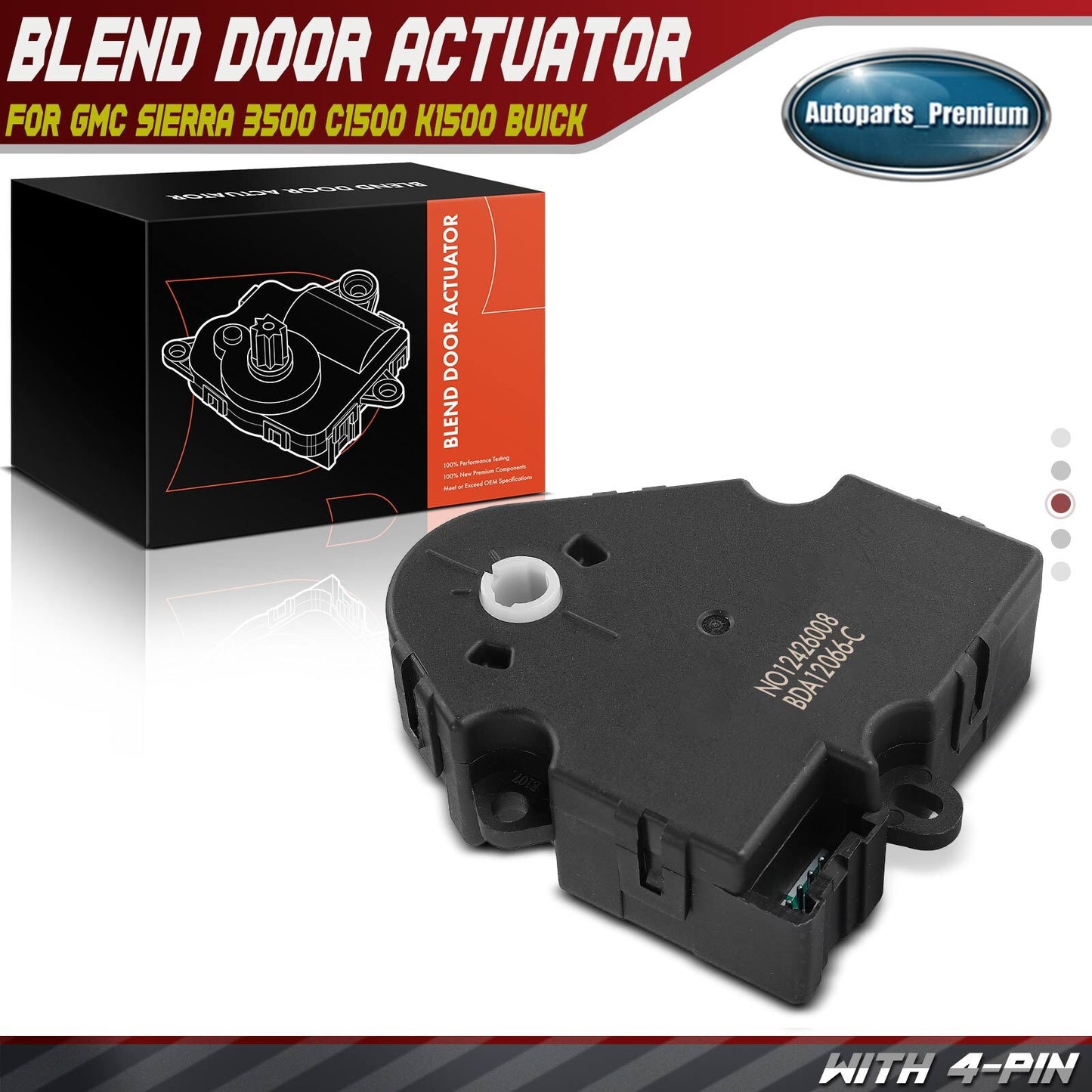HVAC Heater Blend Door Actuator for GMC Sierra 3500 C1500 K1500 Buick Regal Jeep