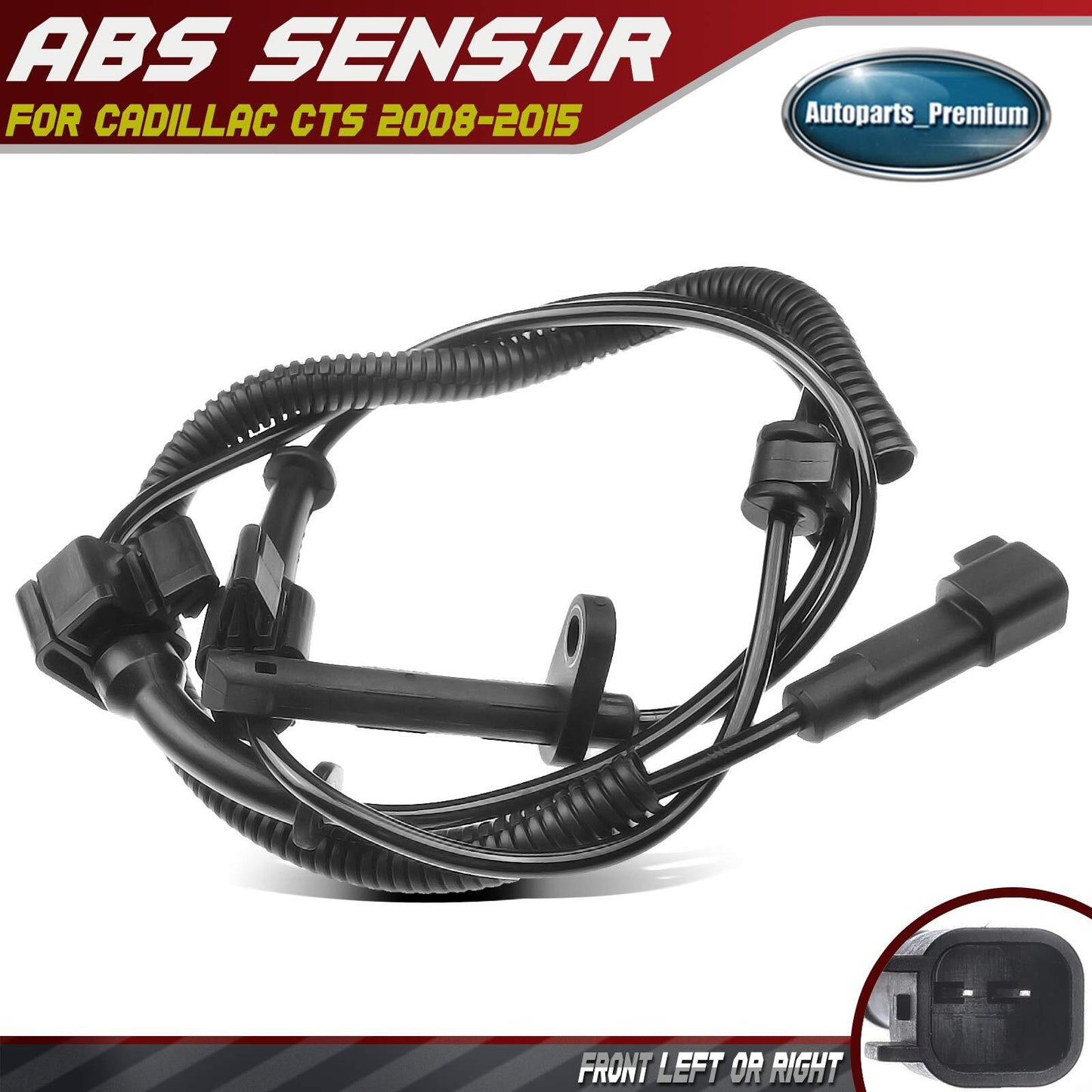 ABS Wheel Speed Sensor for Cadillac CTS 2008-2015 Front Left or Right 15854167