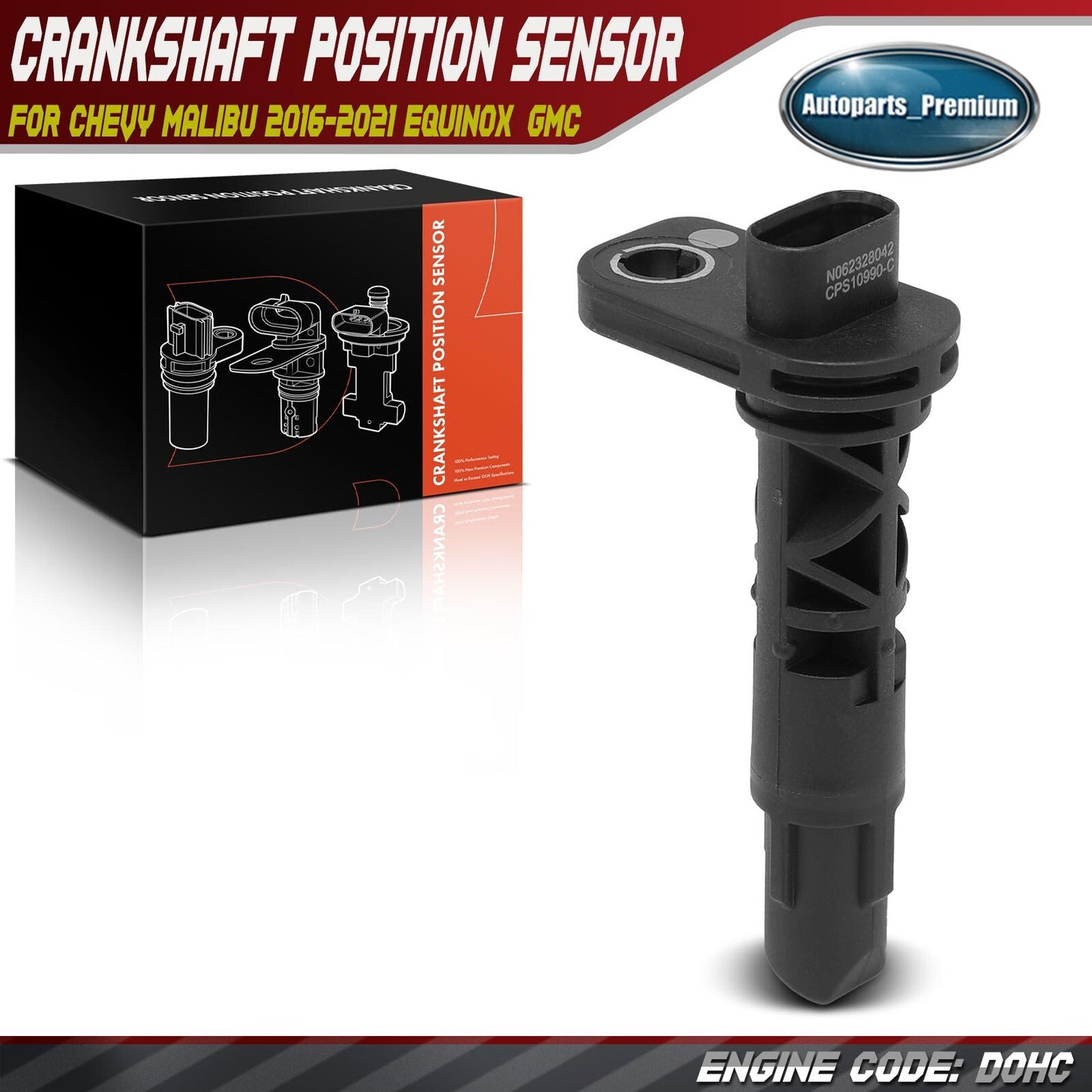 Crankshaft Position Sensor for Chevrolet Malibu 2016-2024 Equinox 2018-2024 GMC