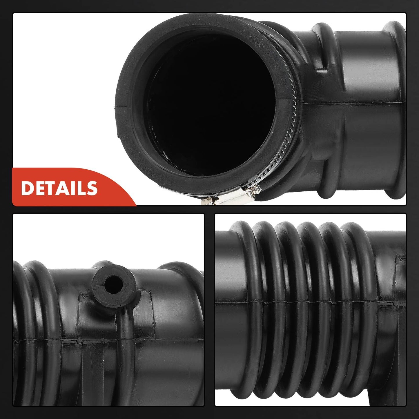 Air Intake Hose with Hose Clamps for Ford Escort Mazda Protege Mercury L4 1.8L