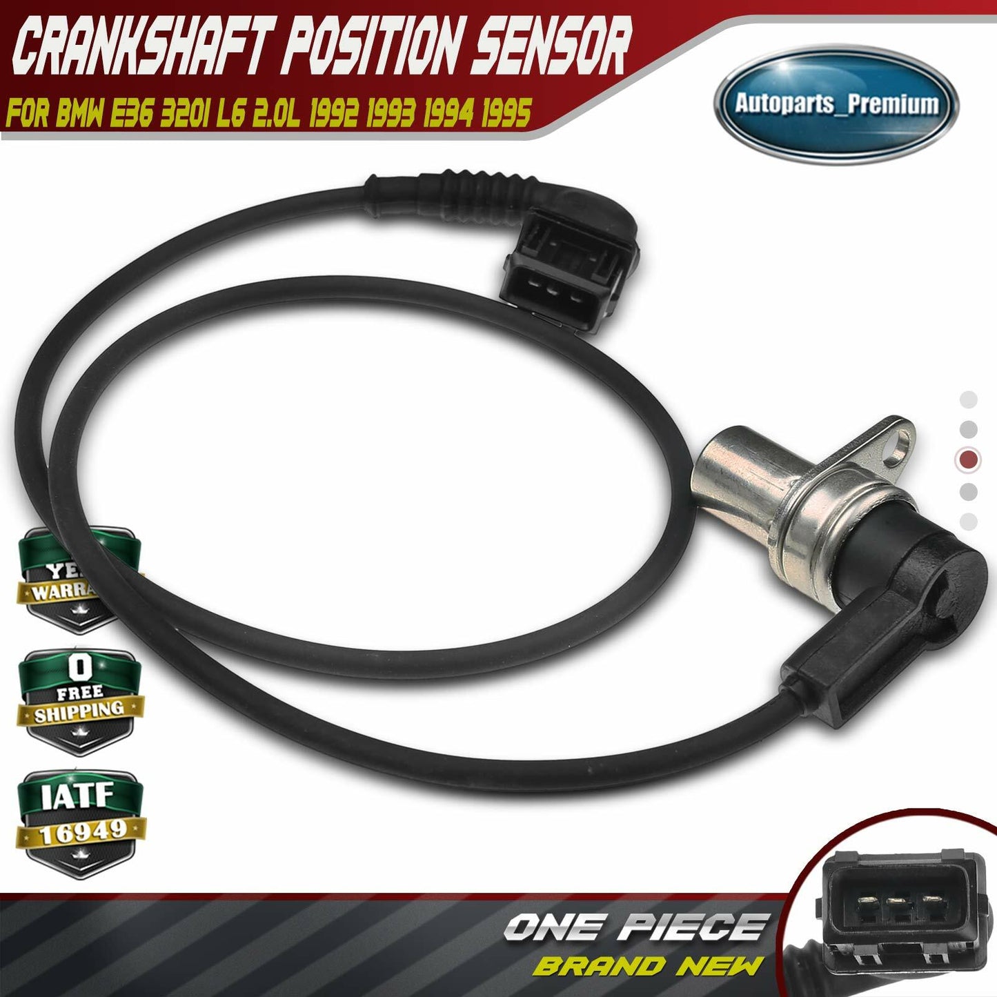 Engine Crankshaft Position Sensor for BMW E36 320i L6 2.0L 1992 1993 1994 1995