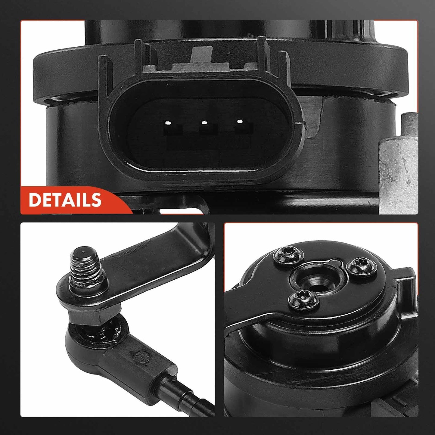 Rear Right Passenger Ride Height Level Sensor with 3-pin for Cadillac ATS CTS