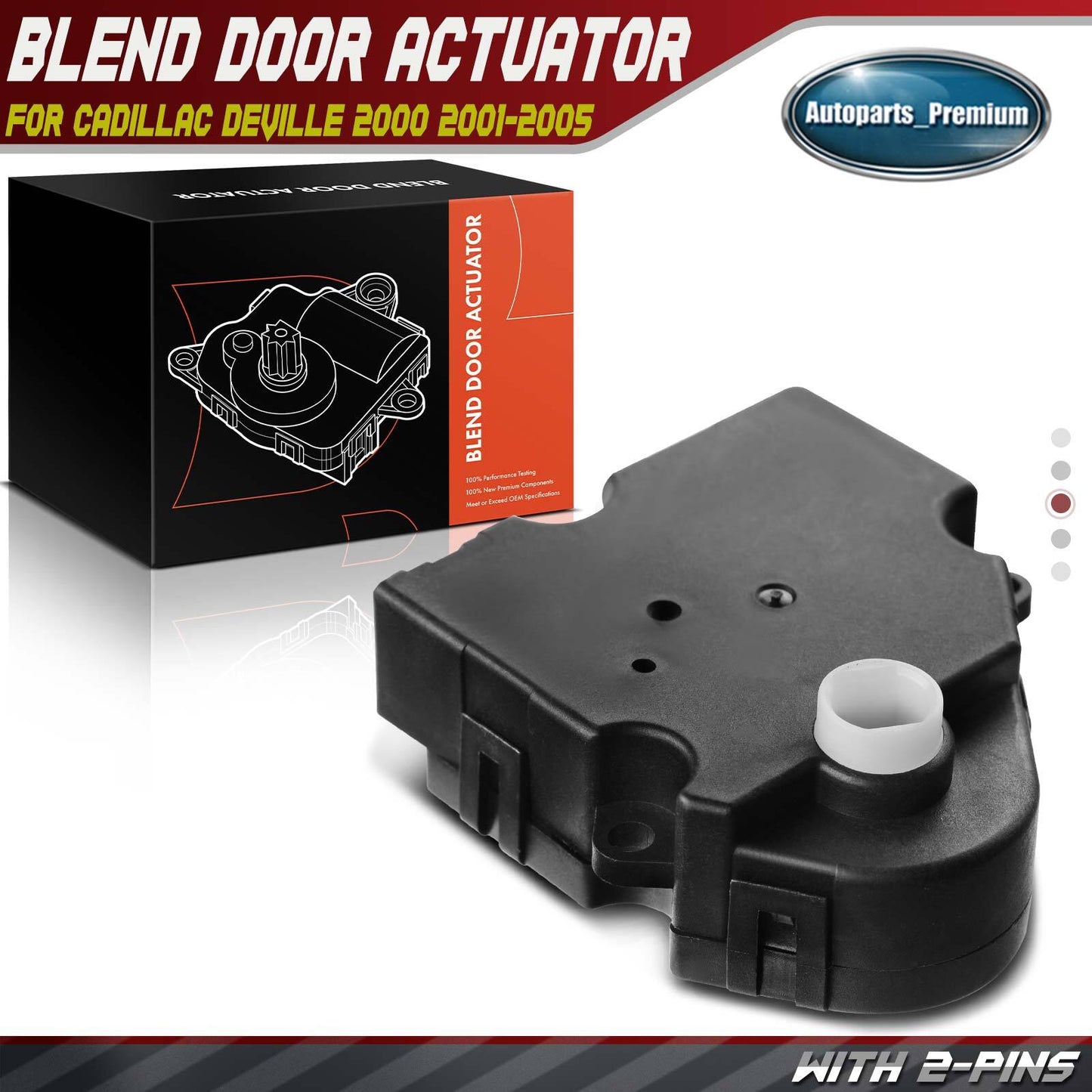 Main HVAC Heater Blend Air Door Actuator for Cadillac Deville 2000 2001-2005