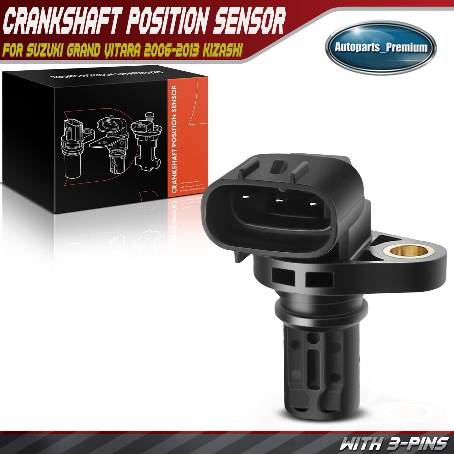 Crankshaft Position Sensor for Suzuki SX4 2007-2009 2.0L Grand Vitara 2006-2008