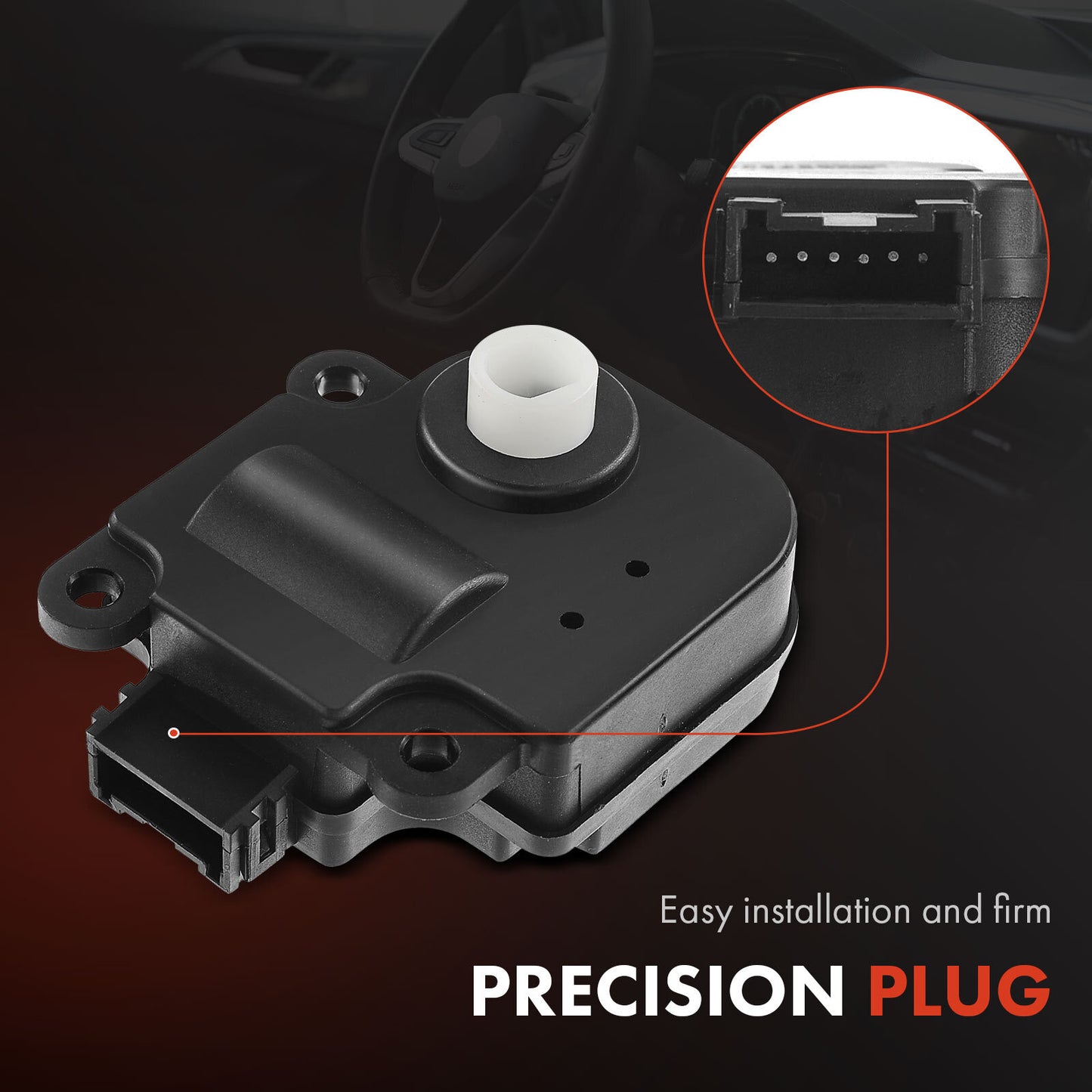 Heater Blend Door Actuator w/ATC Main for Pontiac G6 Aura Chevrolet Malibu 6Pins