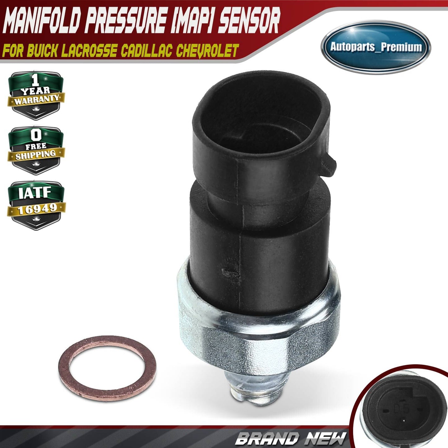 Fuel Oil Pressure Sensor for Chevrolet Impala Malibu Buick LaCrosse GMC Pontiac