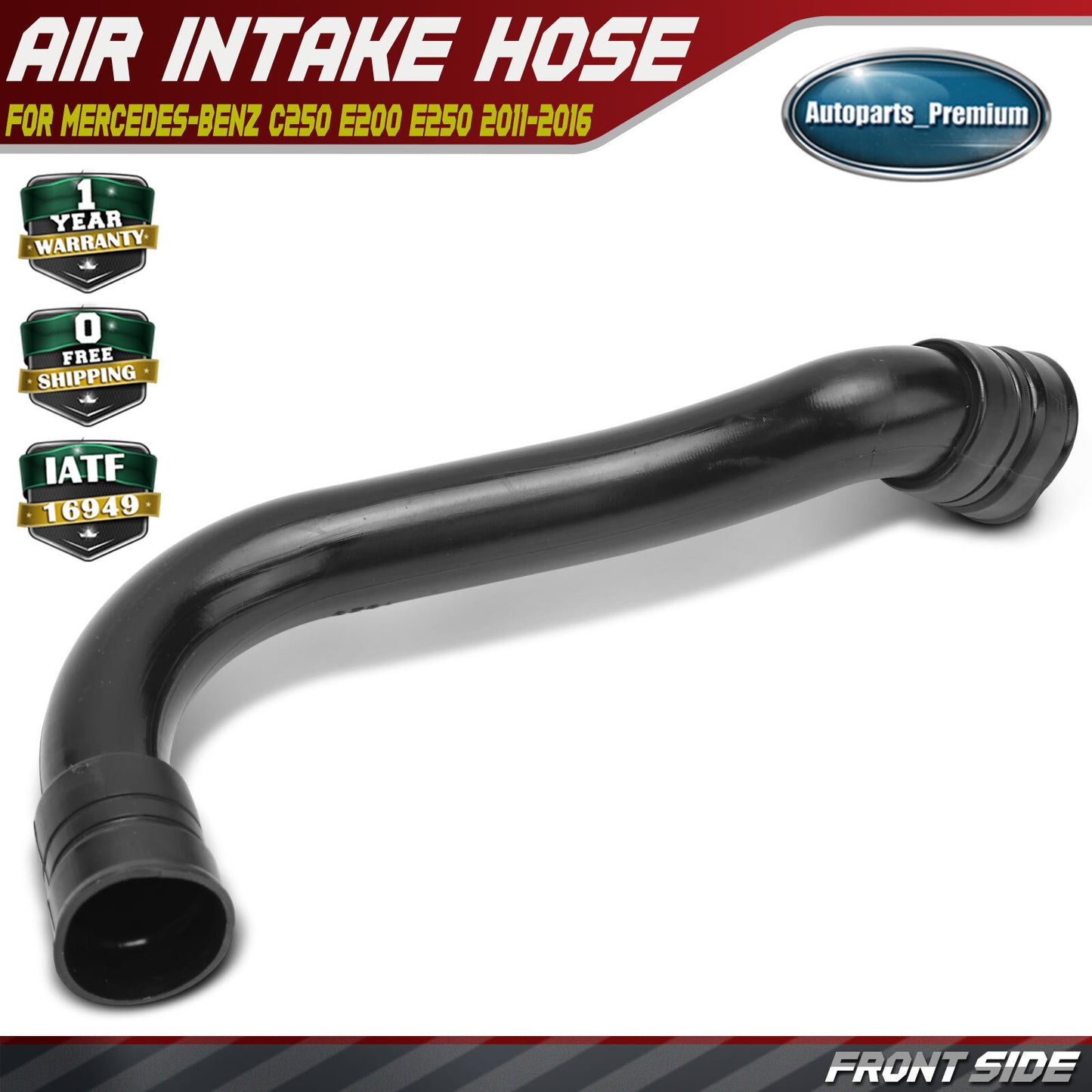 Turbochagrer Air Intake Hose for Mercedes-Benz C250 E200 E250 2011-2016 SLK200