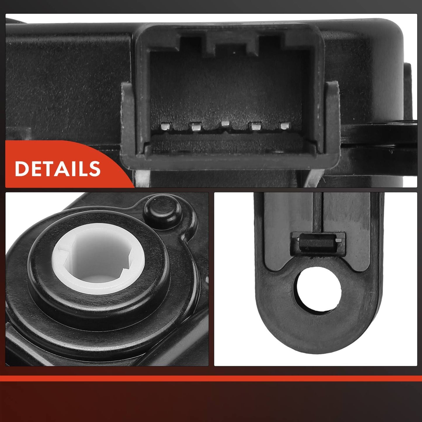 HVAC Blend Door Actuator w/ 5 Blades for Kia Soul Optima Sedona Hyundai Genesis
