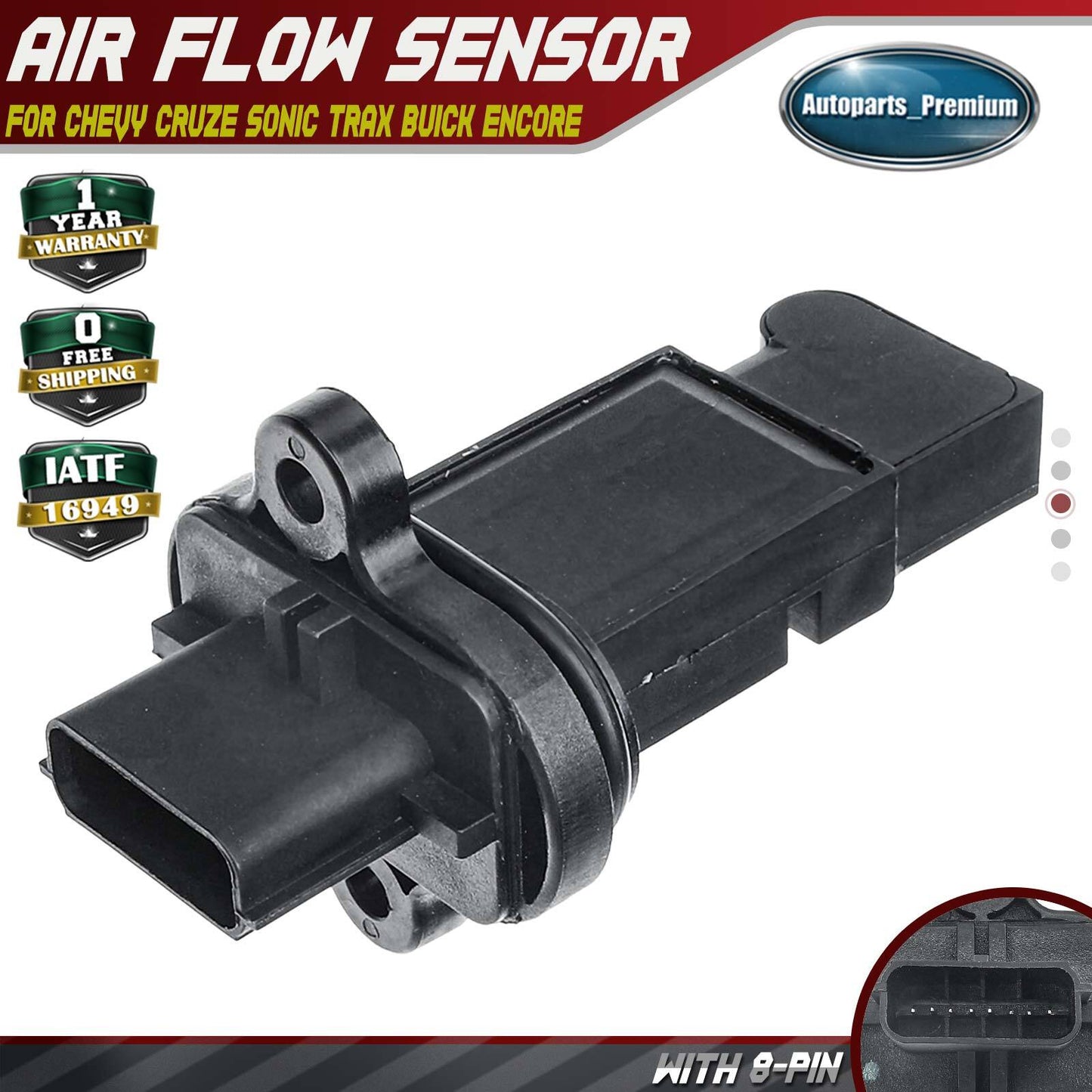 Mass Air Flow Sensor for Chevrolet Cruze 12-19 Sonic Trax Buick Encore Verano