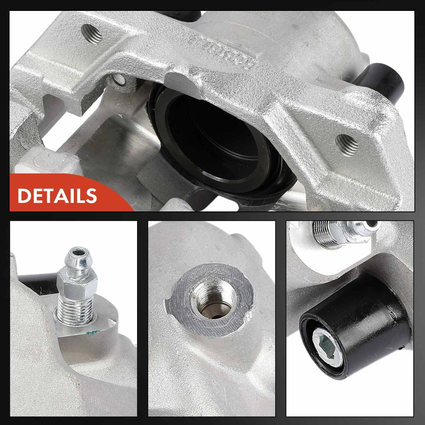 2x Front Left & Right Brake Caliper with Bracket for BMW 525i 2001-2003 528i E39