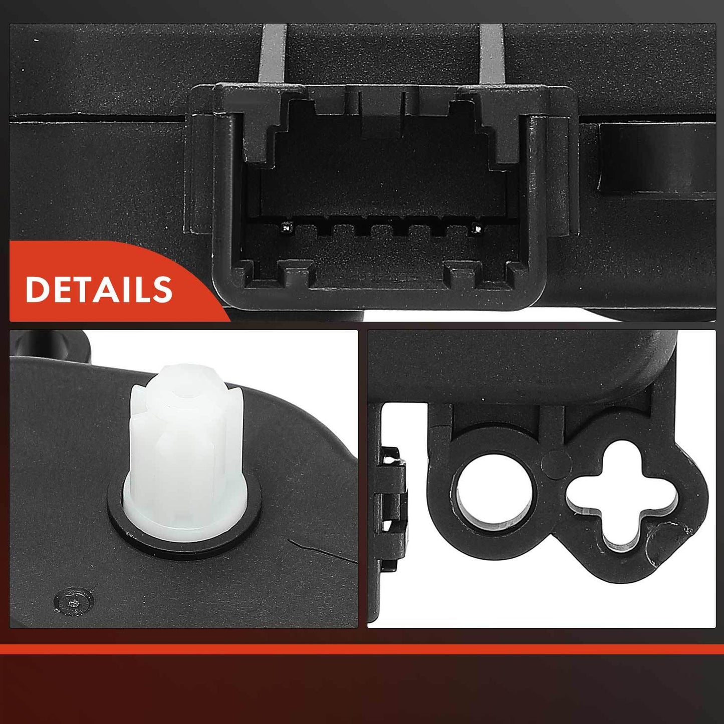 2x Main HVAC Blend Door Actuator w/ 2-Pin for Dodge Charger Jeep Compass Patriot
