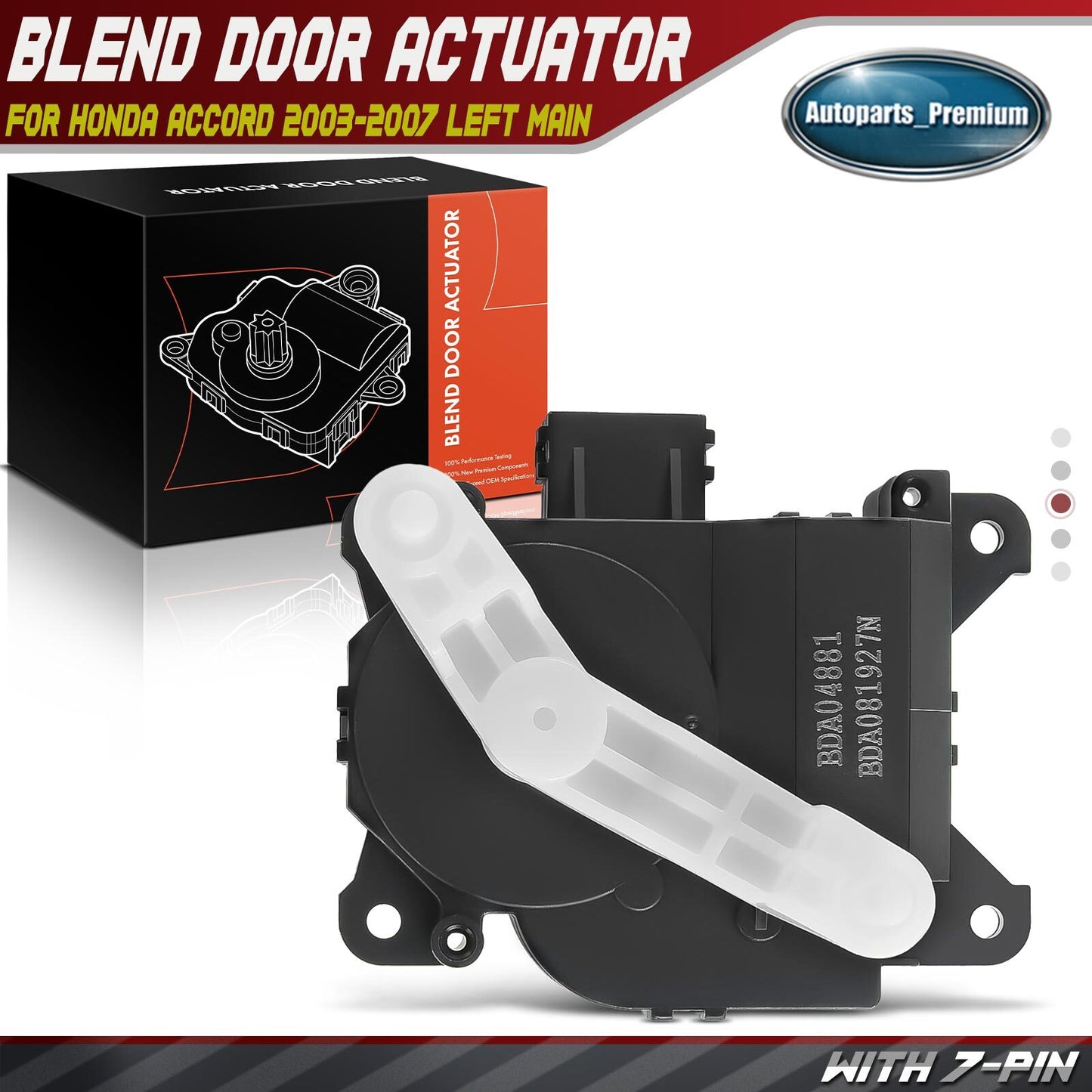 HVAC Temperature Blend Door Actuator for Honda Accord 2003-2007 79160SDCA01 Main