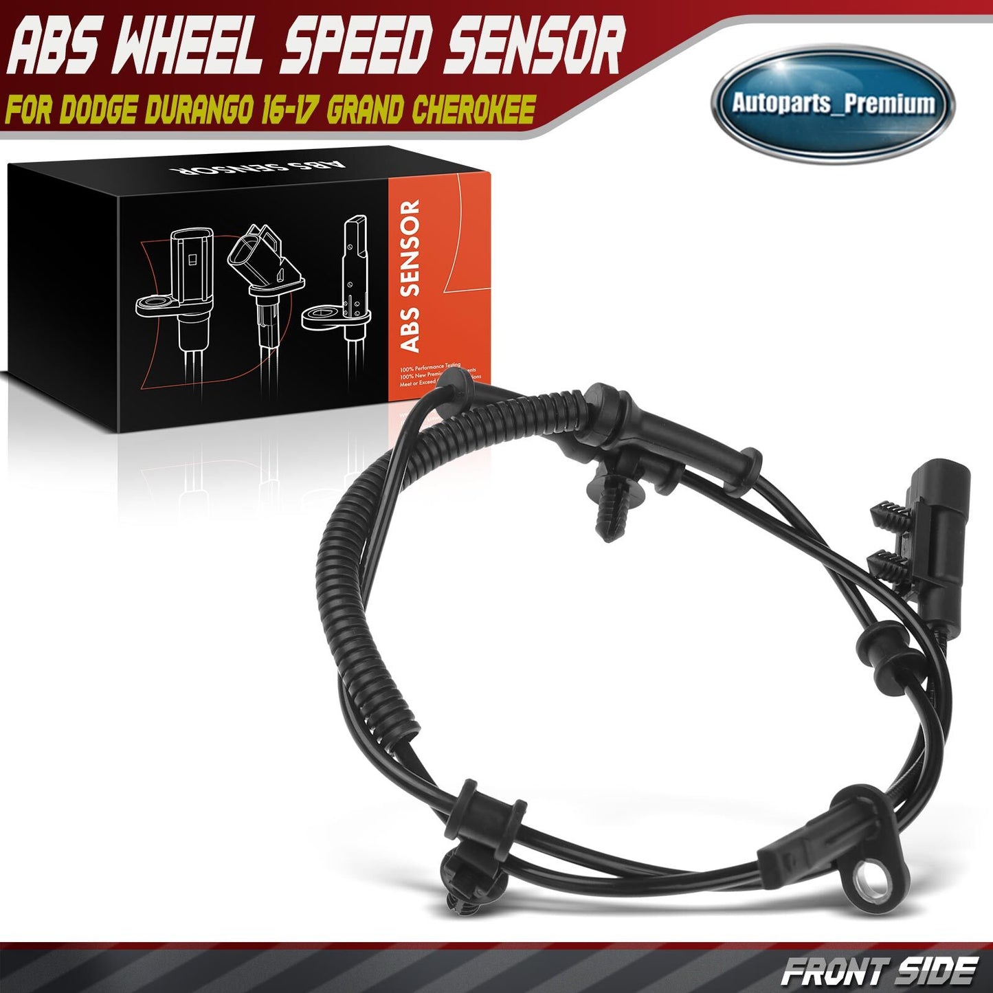Front ABS Wheel Speed Sensor for Jeep WK2 Grand Cherokee 2016-2021 Dodge Durango