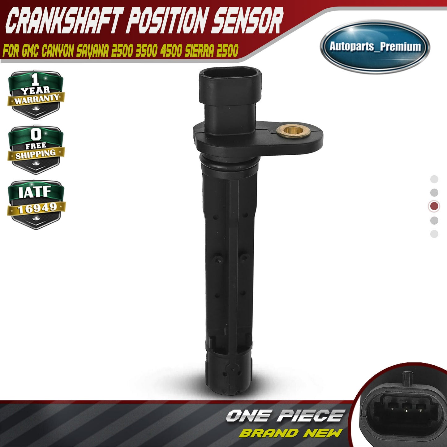 New Engine Crankshaft Position Sensor for Chevrolet Colorado GMC Hummer Isuzu