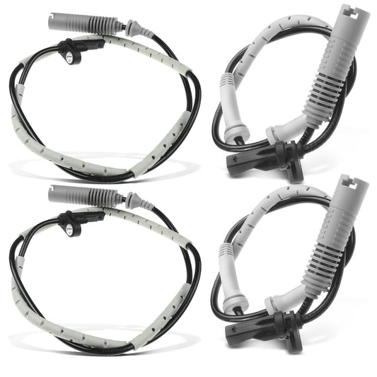 4Pcs Front & Rear ABS Wheel Speed Sensor for BMW E90/92/93 135i 330i 335i xDrive