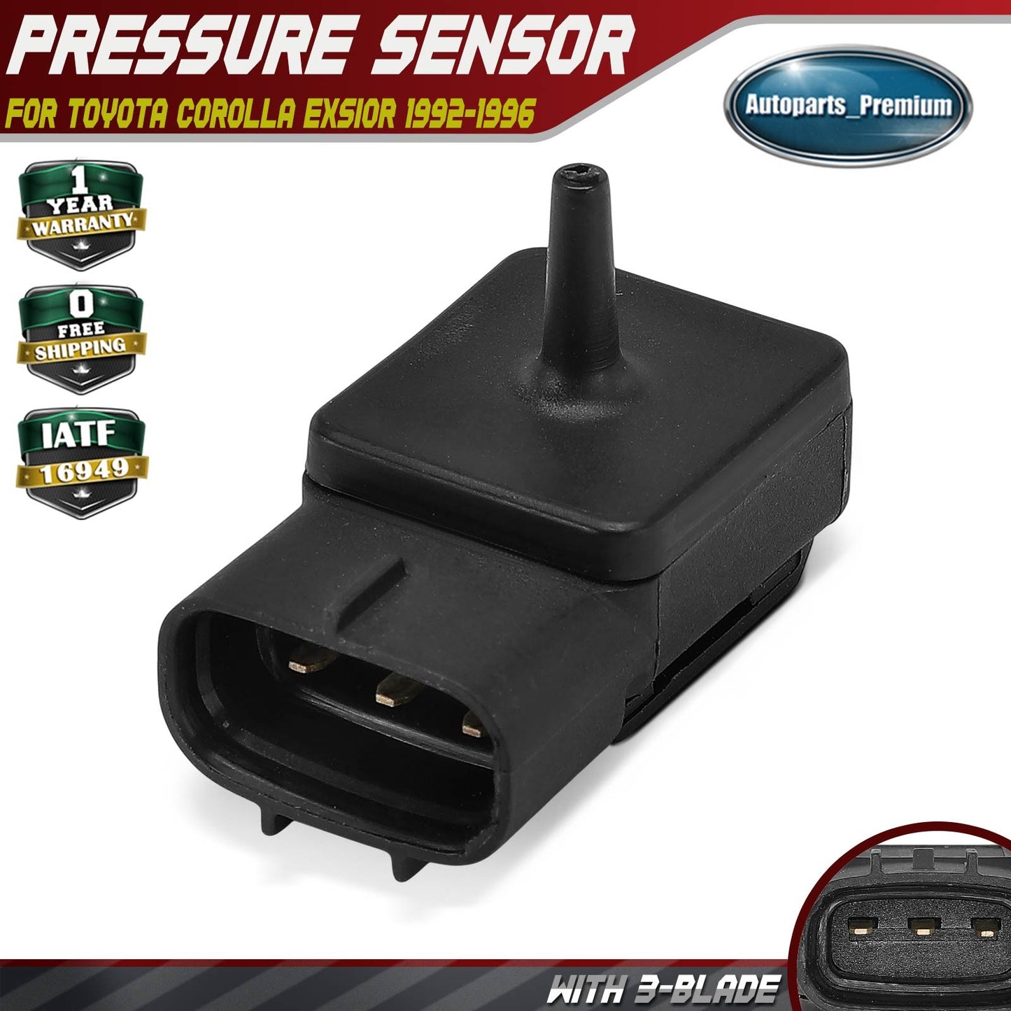 Manifold Pressure (MAP) Sensor for Toyota Corolla Exsior 1992-1996 8942020230