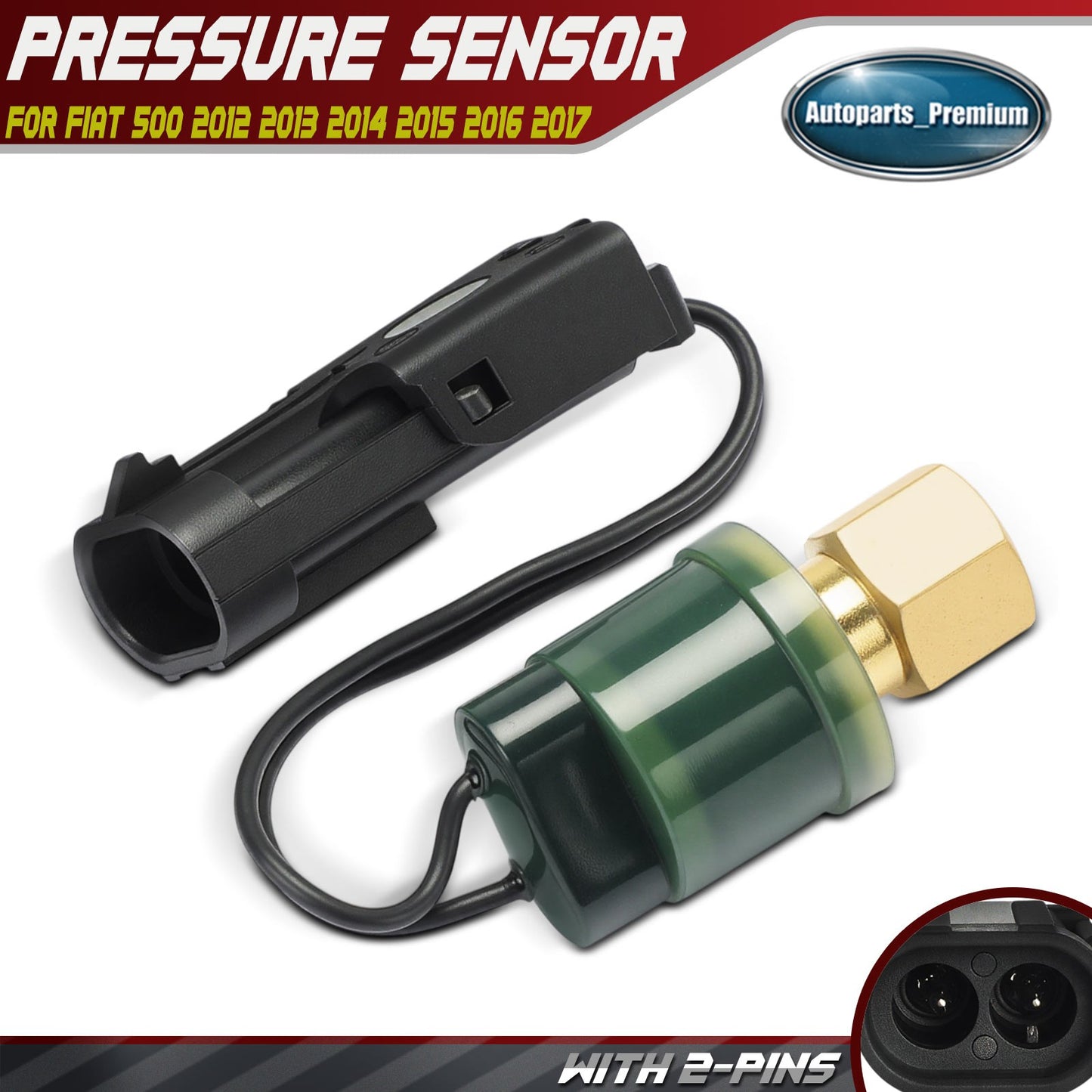 MAP Manifold Absolute Pressure Sensor for Fiat 500 2012-2017 L4 1.4L Naturally