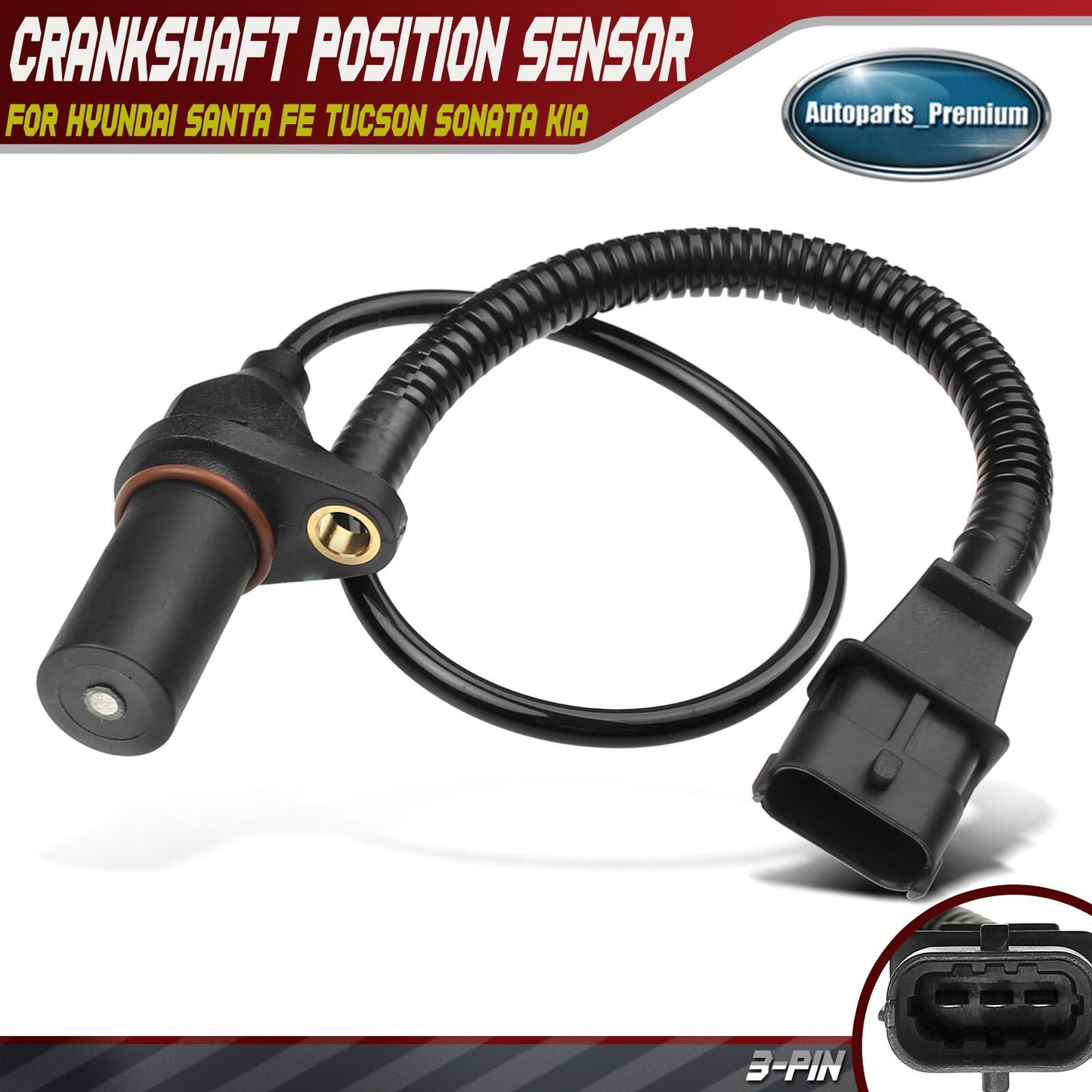 Engine Crankshaft Position Sensor for Hyundai Elantra Sonata 2.0L 39180-27000