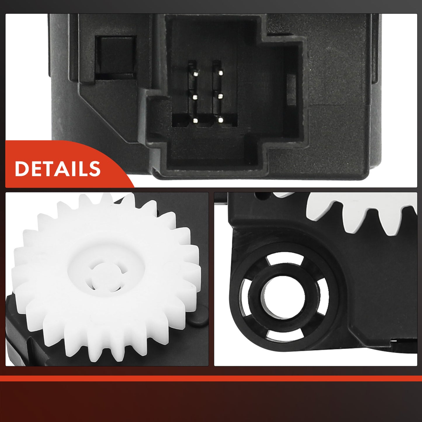 Mode HVAC Blend Door Actuator w/6-Blade for Chevrolet Camaro 2010 2011 2012-2015