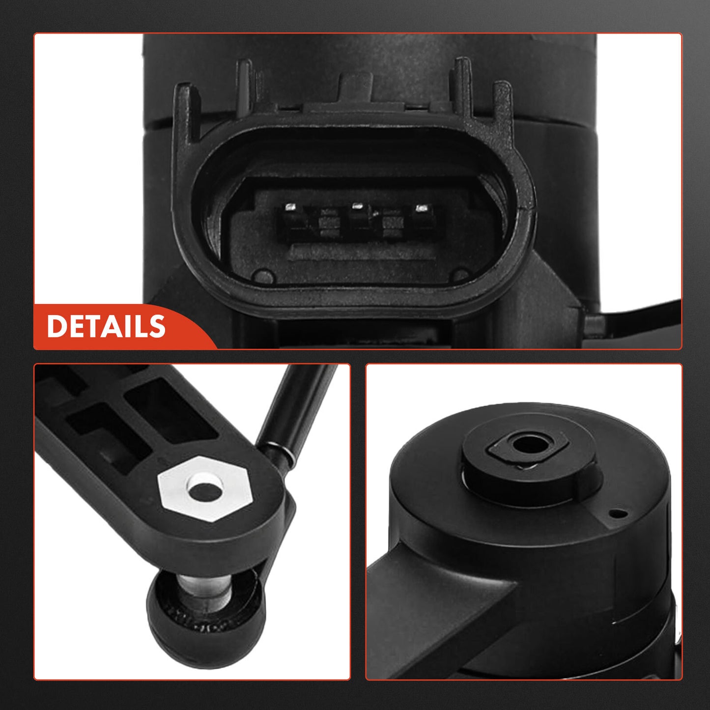 Front Passenger Black Height Level Sensor for RAM 1500 2019 V8 5.7L 68277070AD