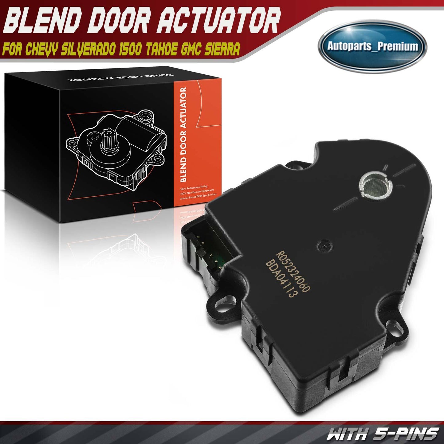 HVAC Main Blend Door Actuator for Chevrolet Silverado 1500 Tahoe GMC Sierra Mode