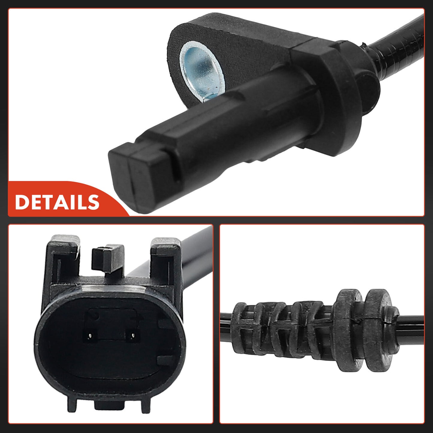 2x Front ABS Wheel Speed Sensor for Mercedes-Benz E280 E320 E350 E500 E550 AWD