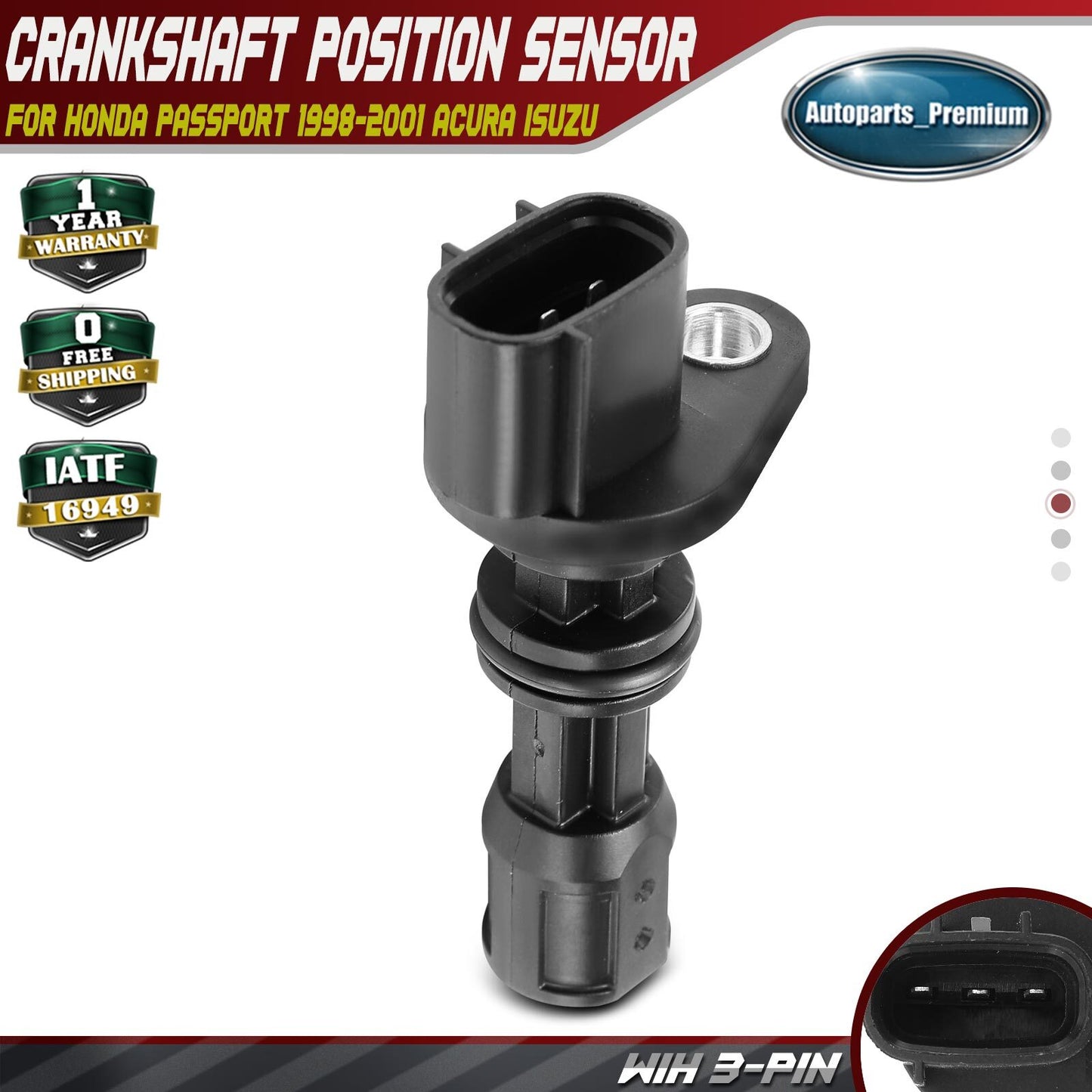 Engine Crankshaft Position Sensor for Honda Passport 1998-2001 Acura SLX Isuzu