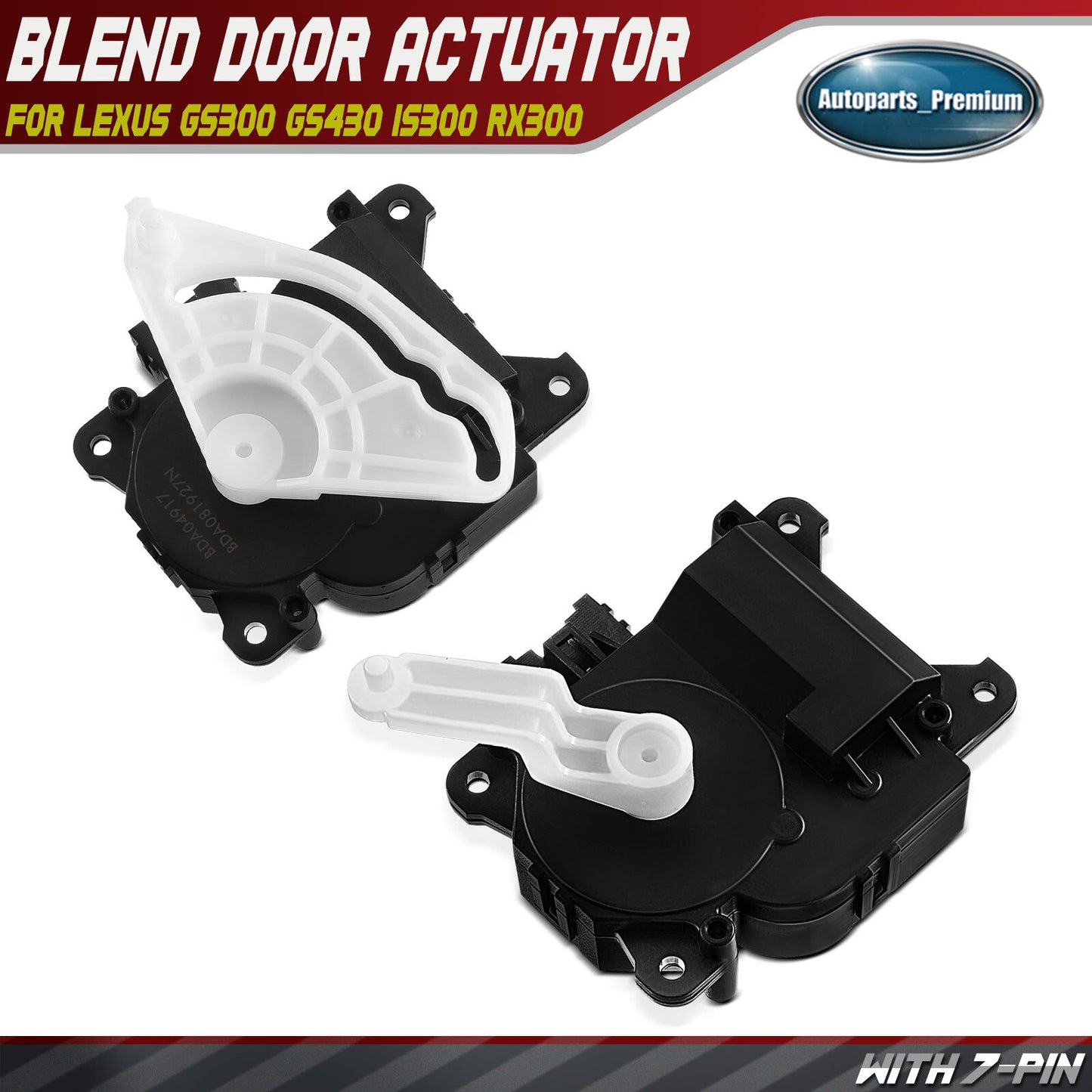 HVAC Heater Blend Door Actuator Temperature & Mode for Lexus RX300 99-03 Main