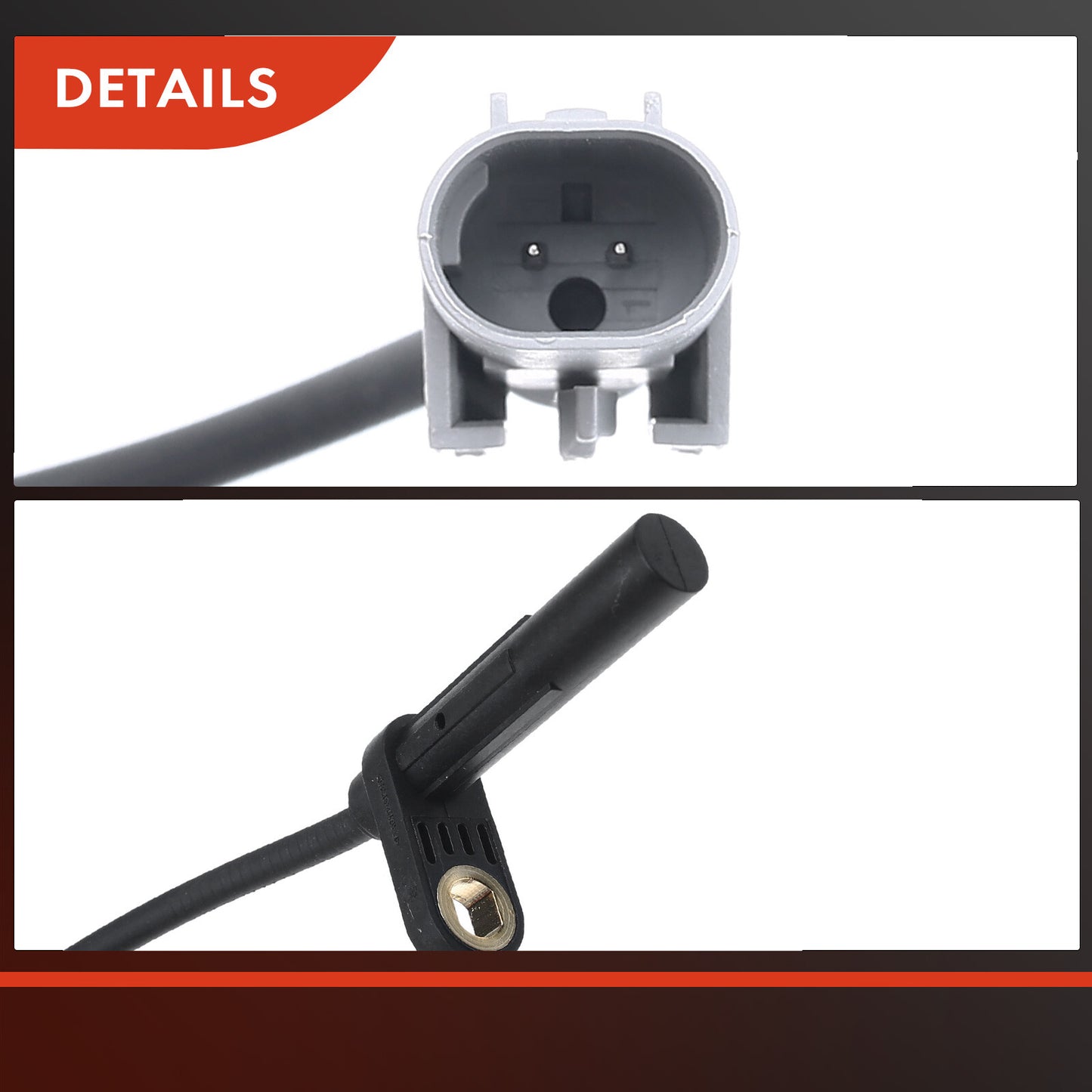 2Pcs Rear Side ABS Wheel Speed Sensor for Mercedes-Benz Sprinter 3500 2010-2018