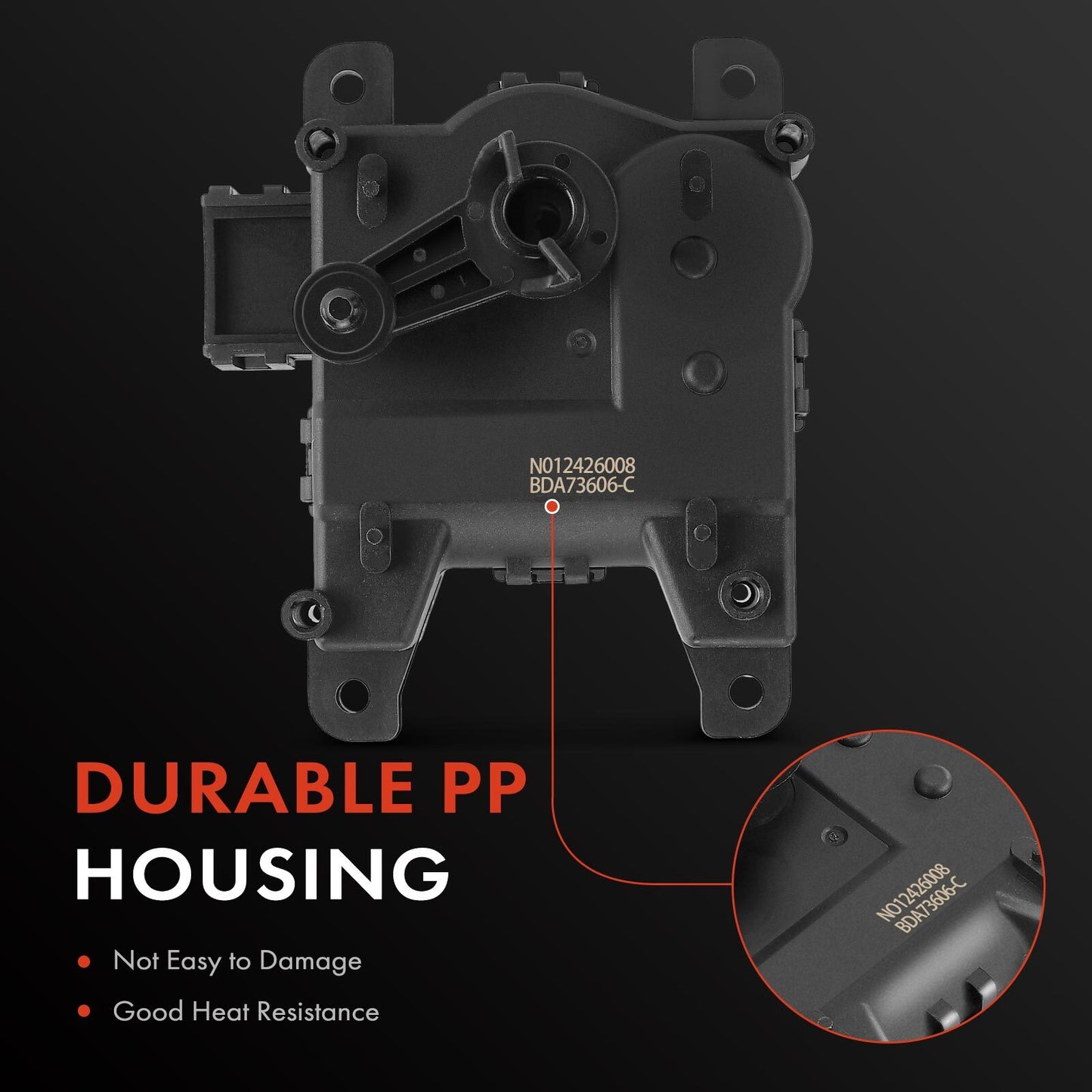 Auxiliary HVAC Heater Blend Door Actuator for Honda Passport 2019-2023 Acura MDX
