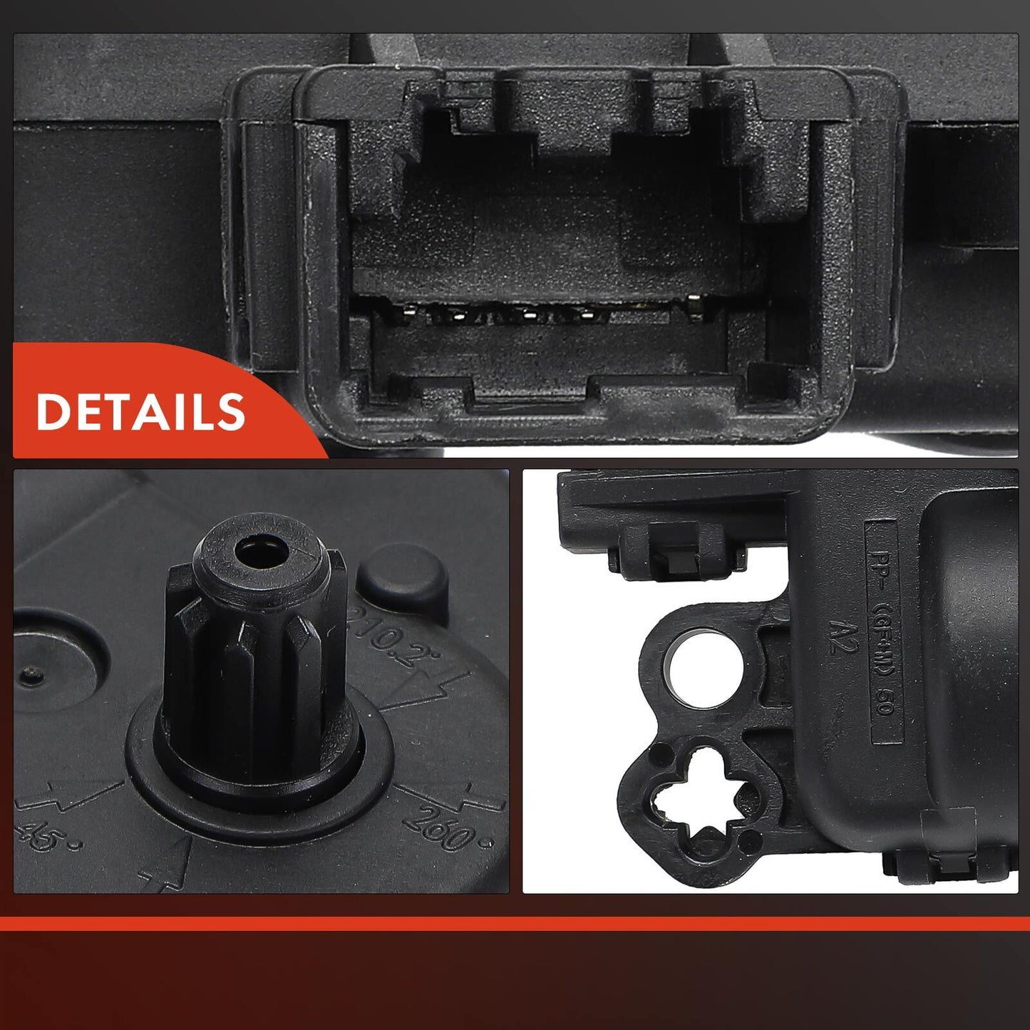 HVAC Blend Door Actuator with 4+1 Blades for Ford Fusion Edge Lincoln MKZ MKX